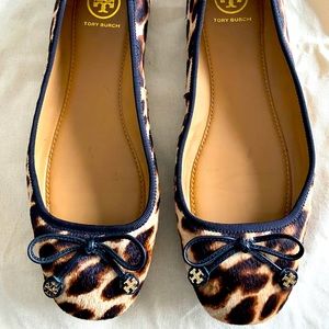 Tory Burch leopard skin shoes